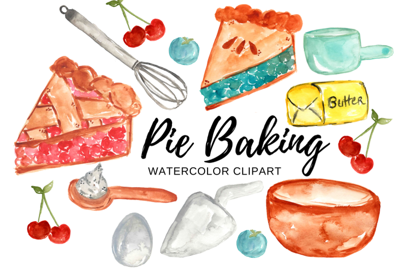 watercolor-pie-baking-clipart