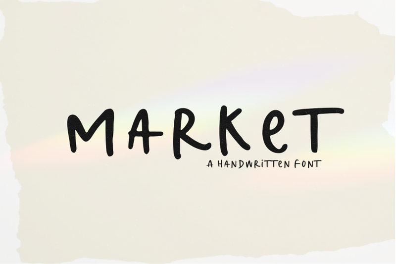 market-handwritten-display-font