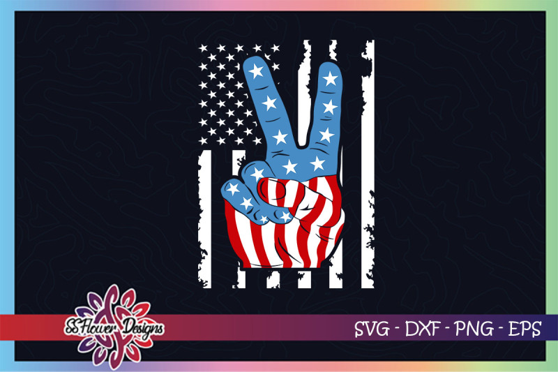 peace-hand-american-flag-svg-4th-of-july