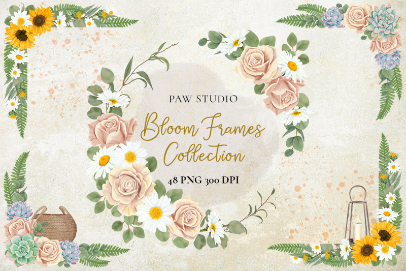 summer-floral-bloom-frames-wreaths-borders-boho-clipart