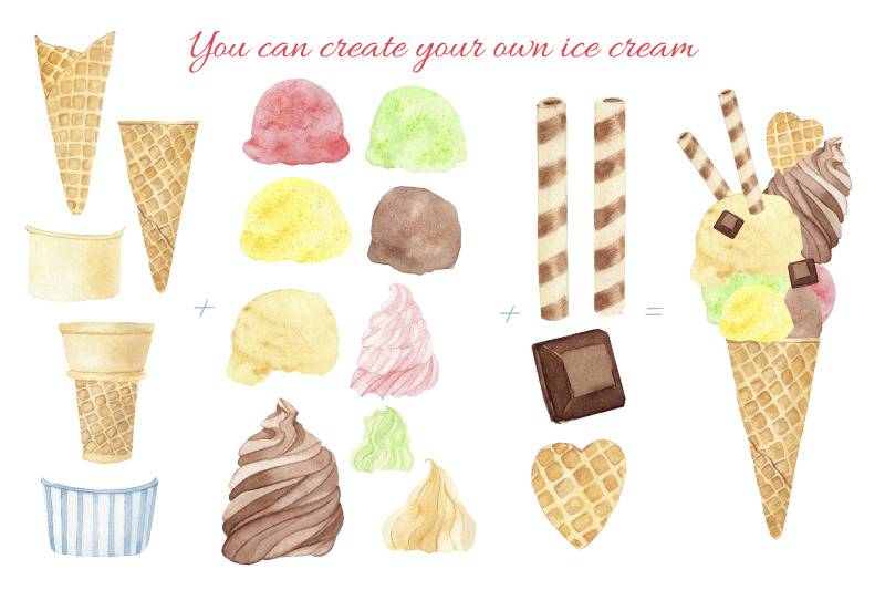 ice-cream-popsicle-clipart-watercolor-ice-cream-shop-summer-clipart