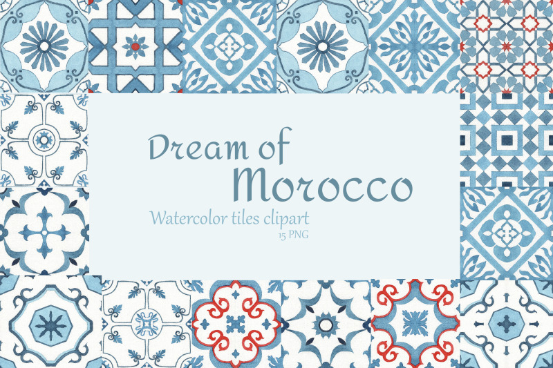 watercolor-moroccan-tiles-clipart