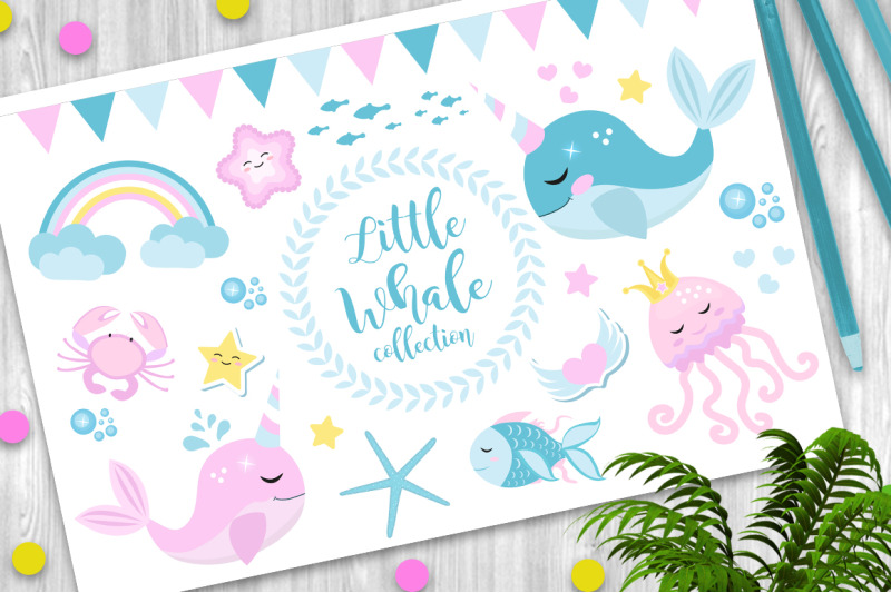 little-whale-unicorn-set