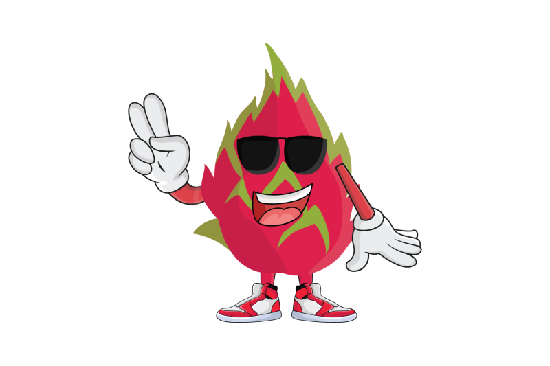 dragon-fruit-cool-with-sunglasses-cartoon-character-design