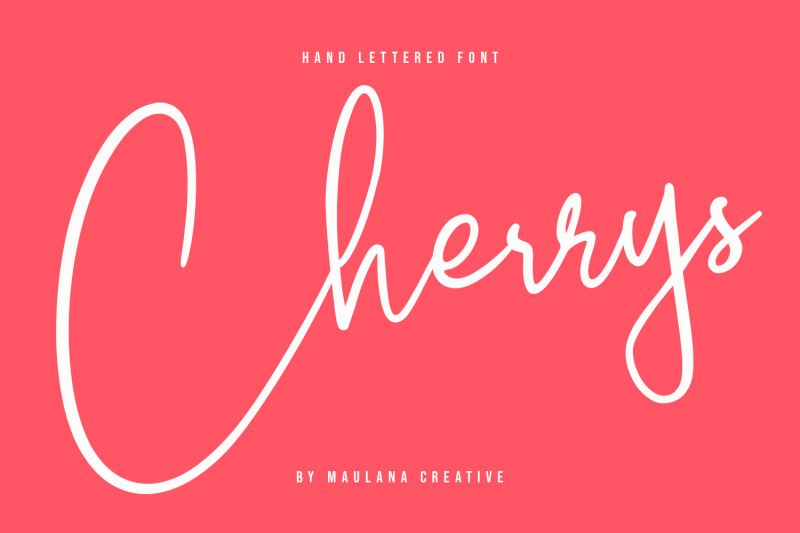 cherrys-hand-lettered-script-signature-font