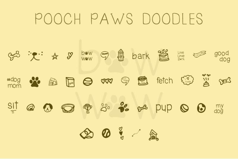 pooch-paws-font-duo-with-doodles