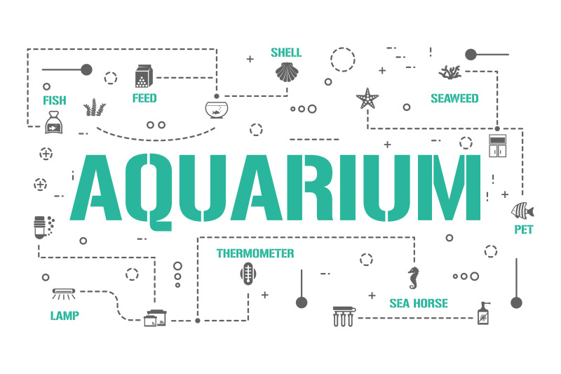 aquarium-word-concepts-banner-and-icons