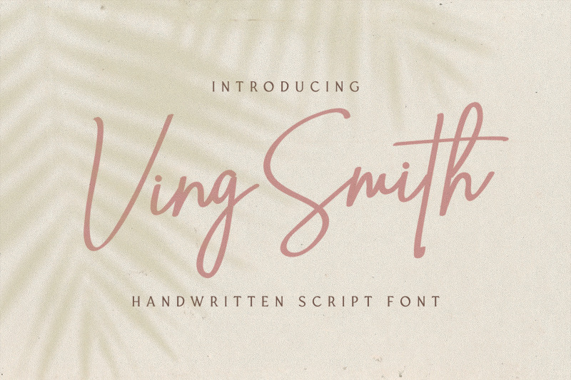 ving-smith-handwritten-font