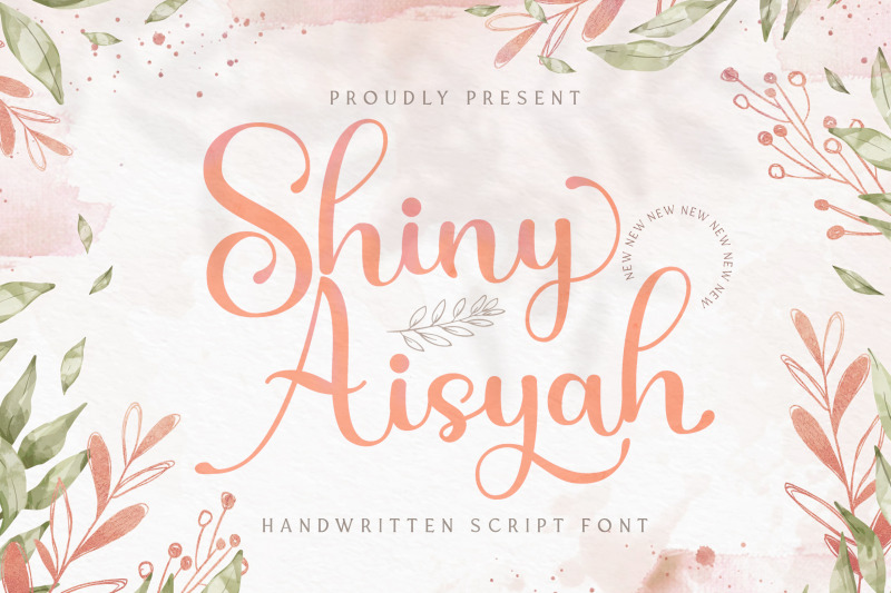 shiny-aisyah-handwritten-font