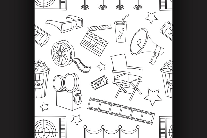 doodle-pattern-cinema