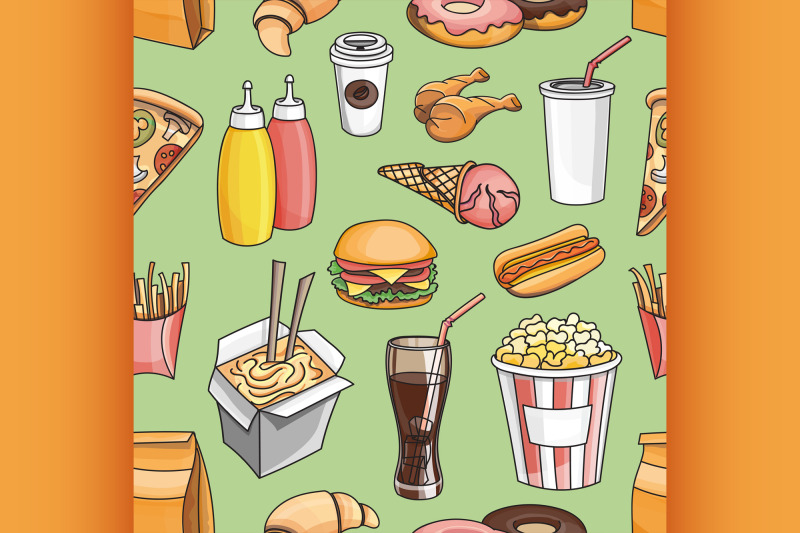 doodle-pattern-fast-food