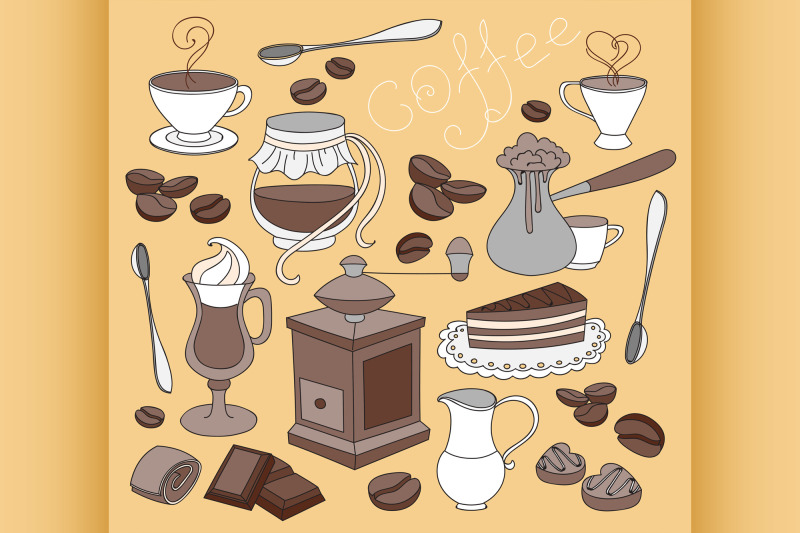 doodle-vector-coffee