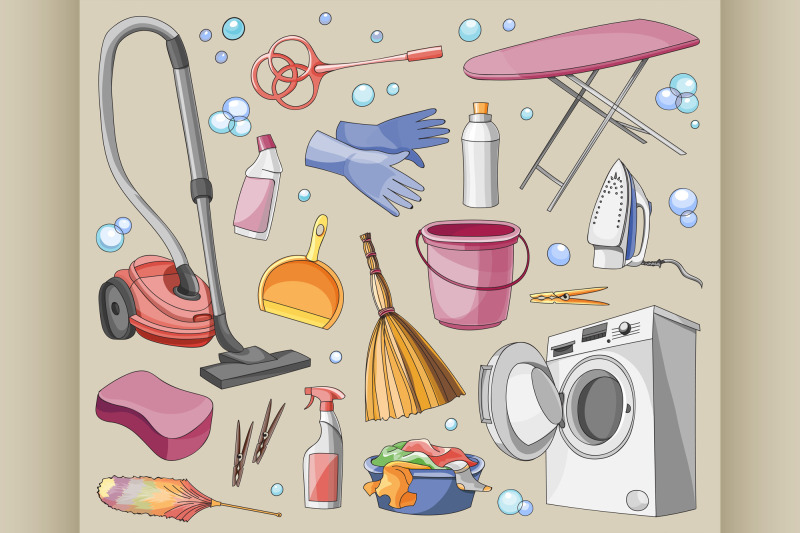 doodle-vector-set-of-cleanup