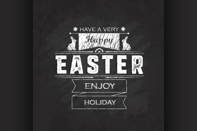 big-label-easter-on-blackboard