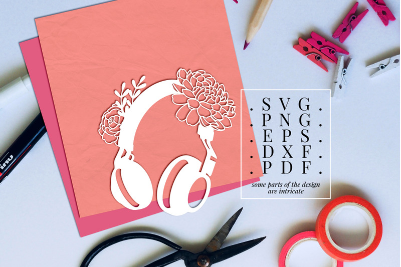 headphone-3-papercut-template-spring-floral-vinyl-svg-pdf