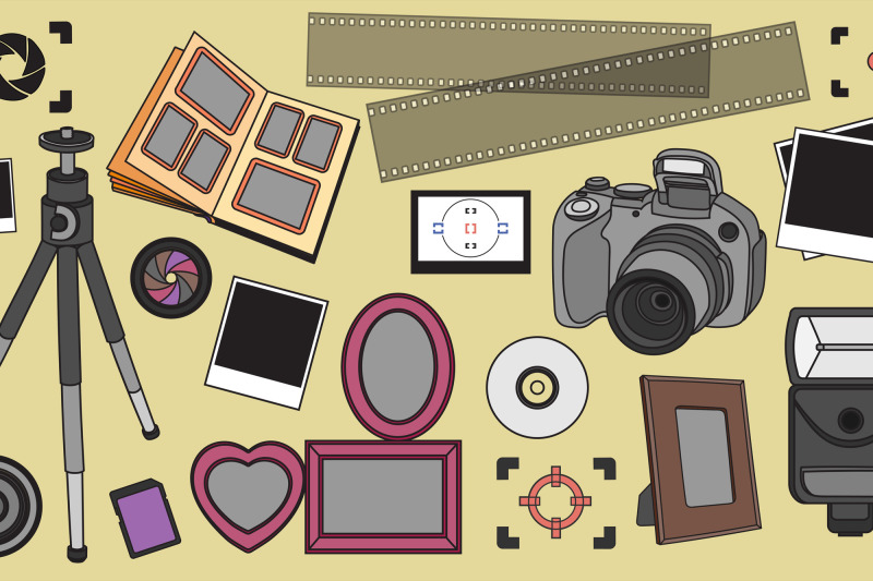 hand-drawn-vector-illustration-set-of-photography-sign