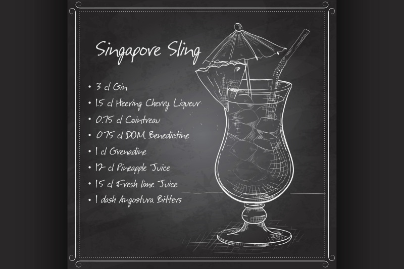 the-singapore-sling-cocktail-on-black-board