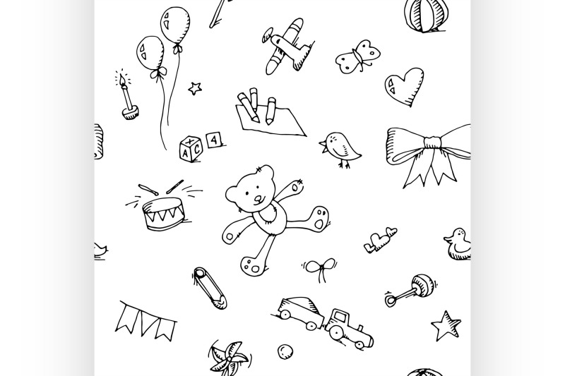 cute-doodle-baby-seamless-pattern