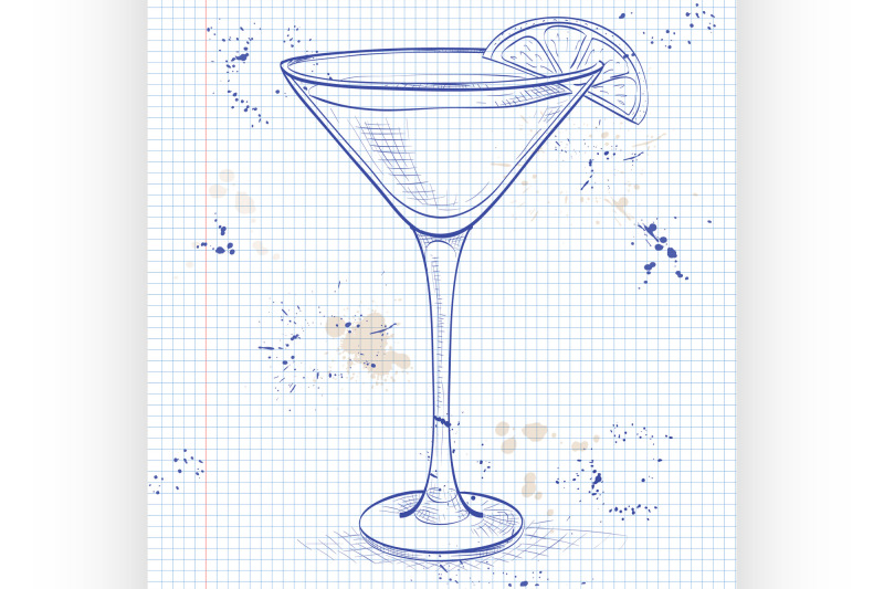 white-lady-cocktail-on-a-notebook-page