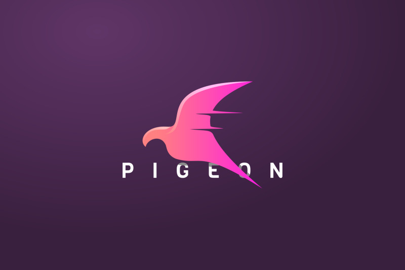 pigeon-logo-in-modern-and-gradient-style