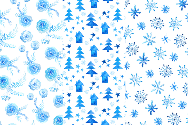 watercolor-christmas-snow-patterns