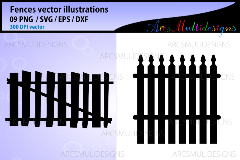 fence-vector-silhouette