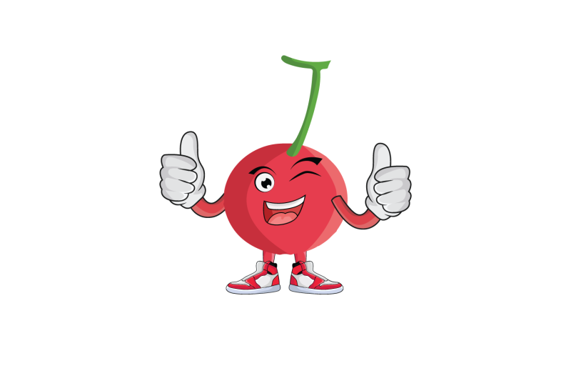 cherry-fruit-double-thumbs-up-okay-cartoon-character-design