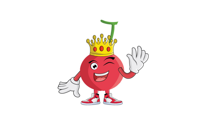 cherry-fruit-crown-royalty-cartoon-character-design