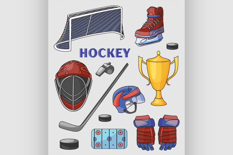 hockey-icons-set