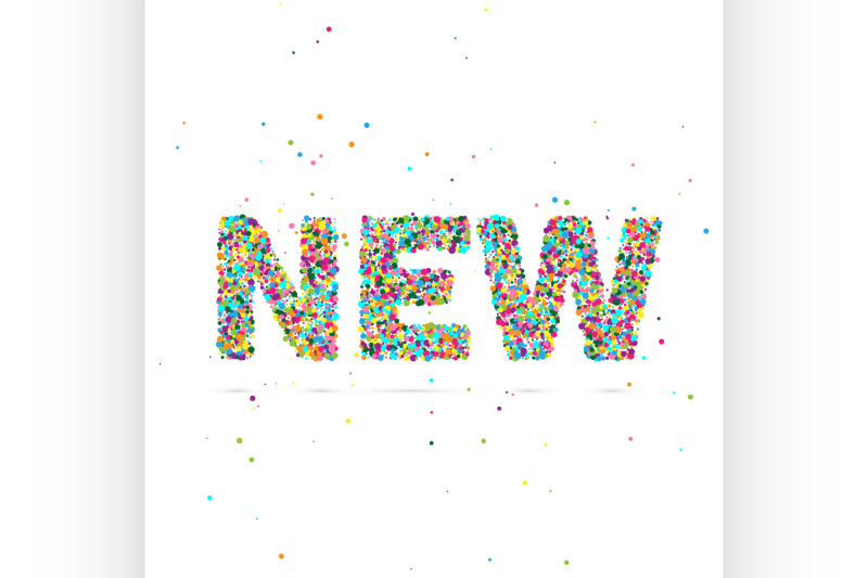 new-word-consisting-of-colored-particles