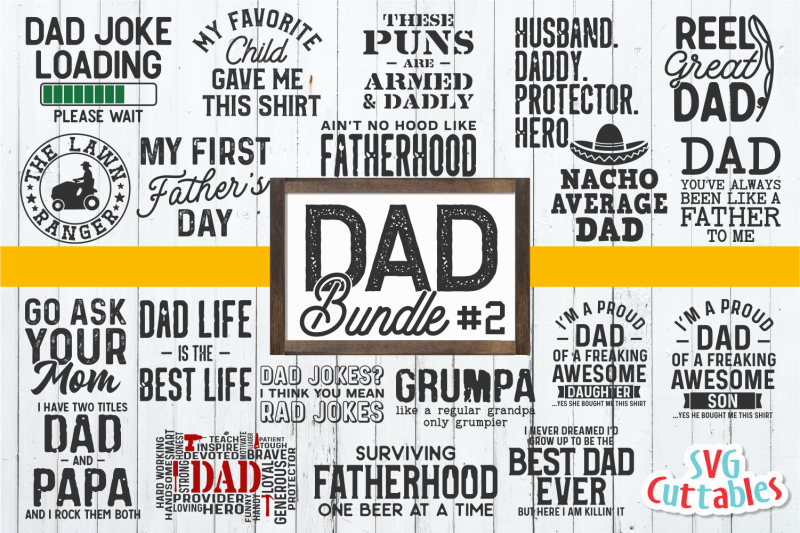 Download Dad Bundle 2 By Svg Cuttables | TheHungryJPEG.com