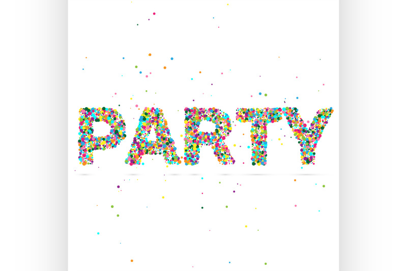 party-word-consisting-of-colored-particles