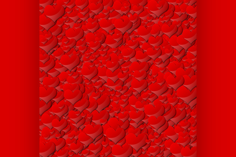 background-of-red-hearts