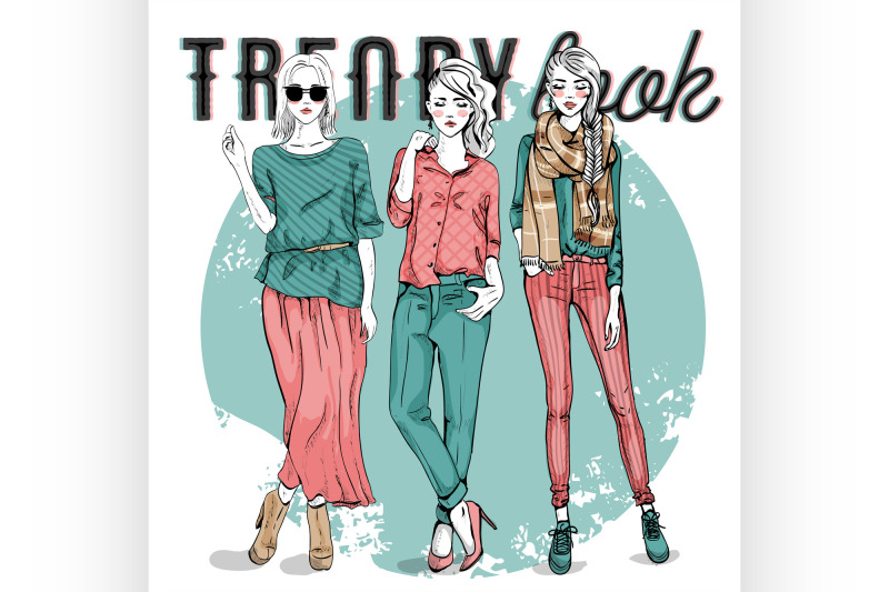 vector-set-with-trendy-girls