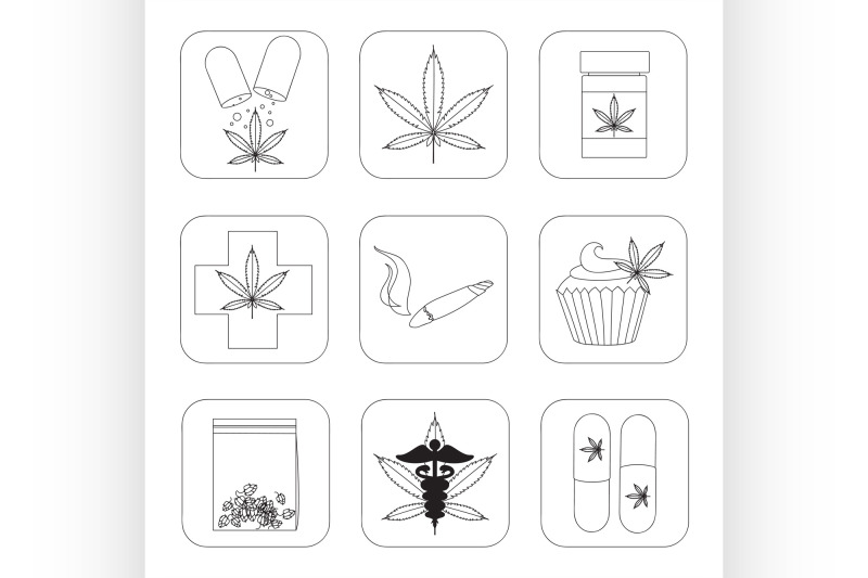 medical-marijuana-set