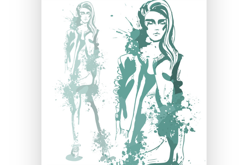trendy-look-girl-with-color-splashes
