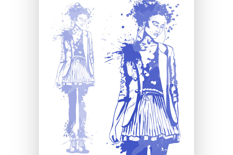 trendy-look-girl-with-color-splashes