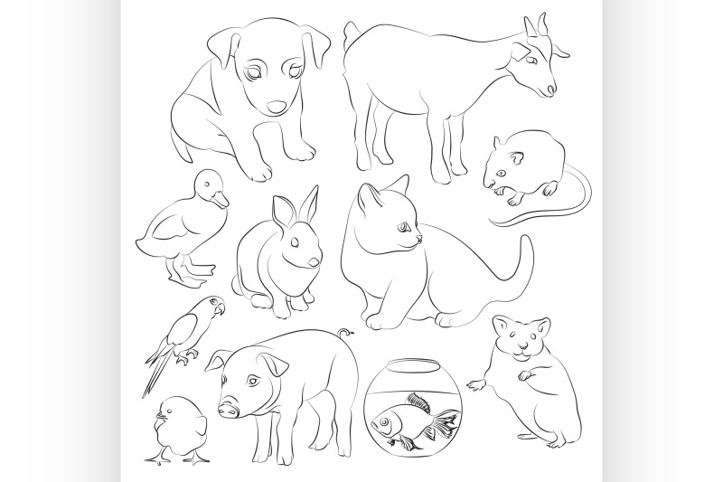 animals-pets-vector-icons-set