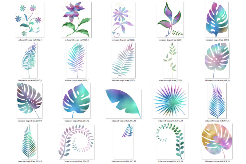 iridescent-leaf-clipart