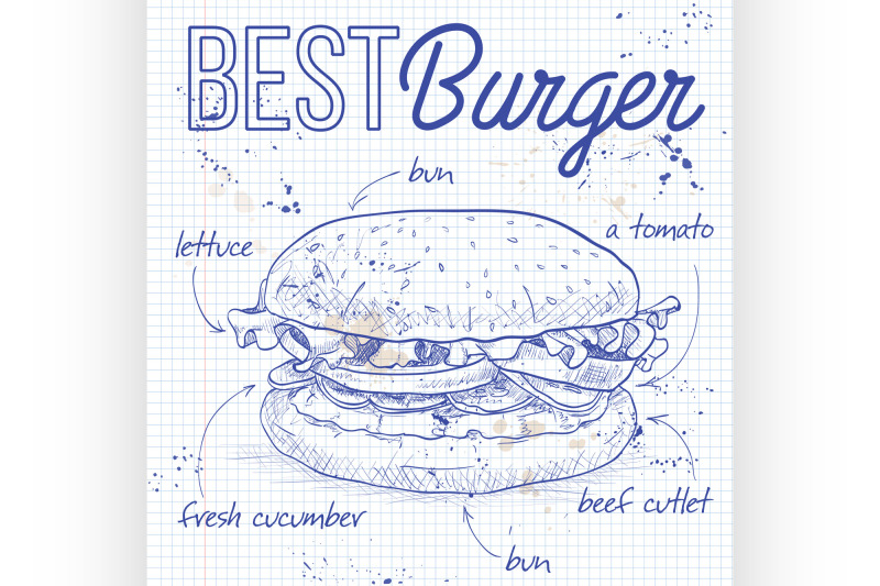 burger-recipe-on-a-notebook-page