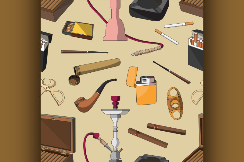 cigarettes-cigars-and-smoking-accessories-pattern