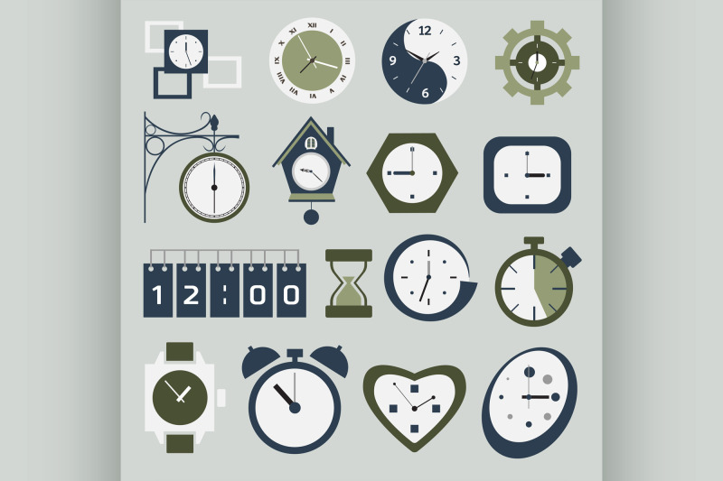 clock-and-time-icons