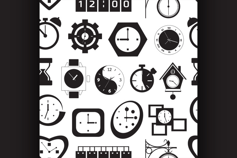 clocks-icons-pattern