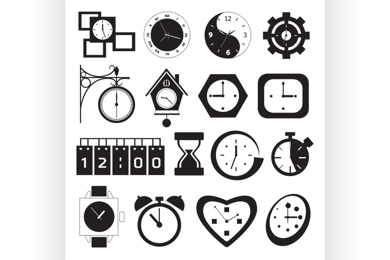 clock-and-time-icons