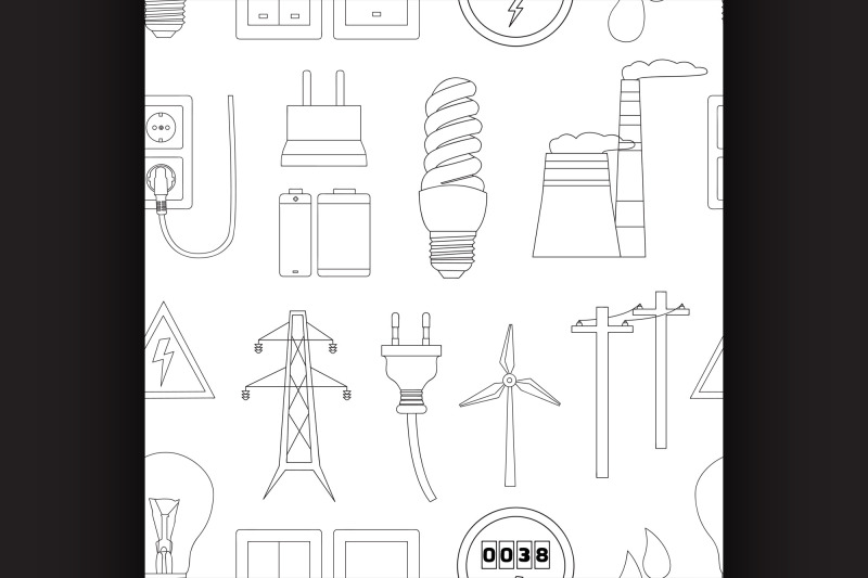 energy-electricity-power-icons-in-colors-pattern