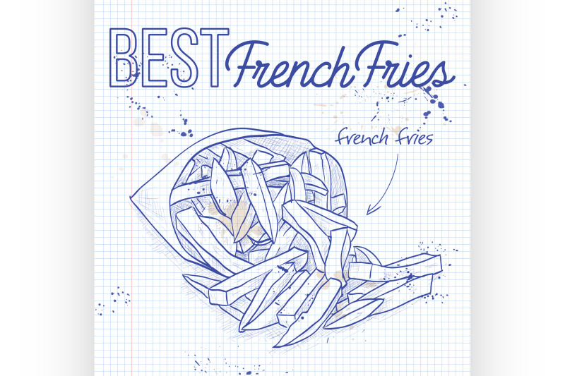 french-fries-scetch-on-a-notebook-page