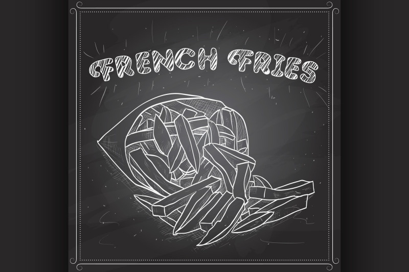 french-fries-scetch-on-a-black-board