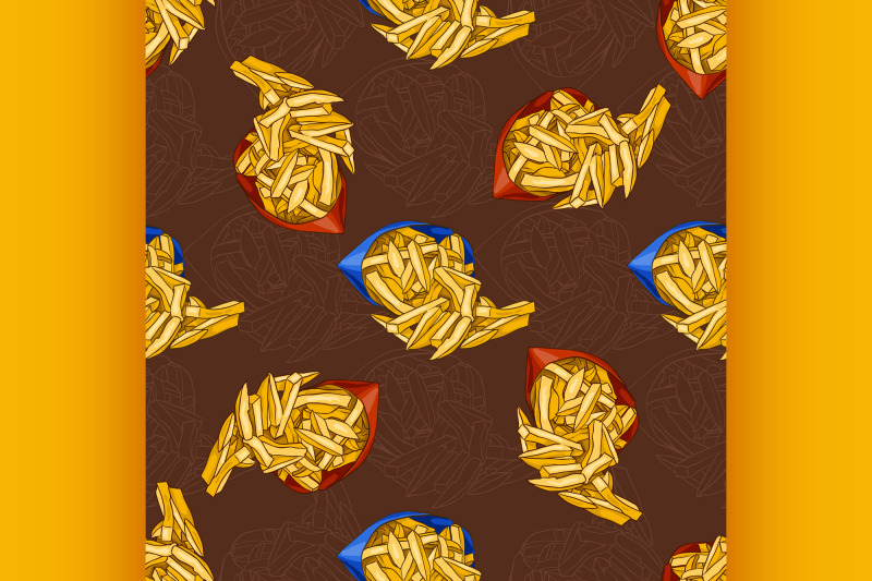 seamless-pattern-of-two-types-french-fries