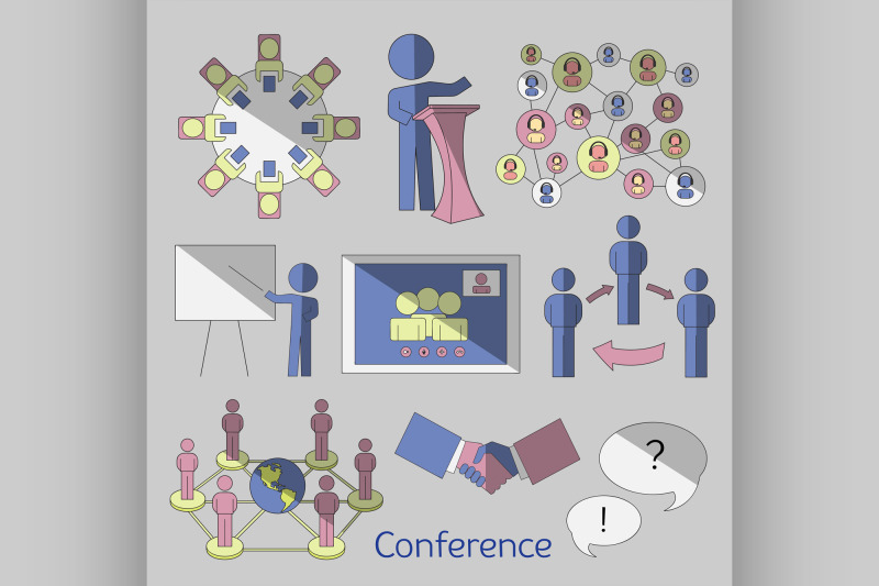 conference-icons-set