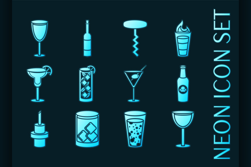 set-of-bar-blue-glowing-neon-icons